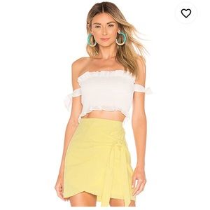 SUPERDOWN smocked top white